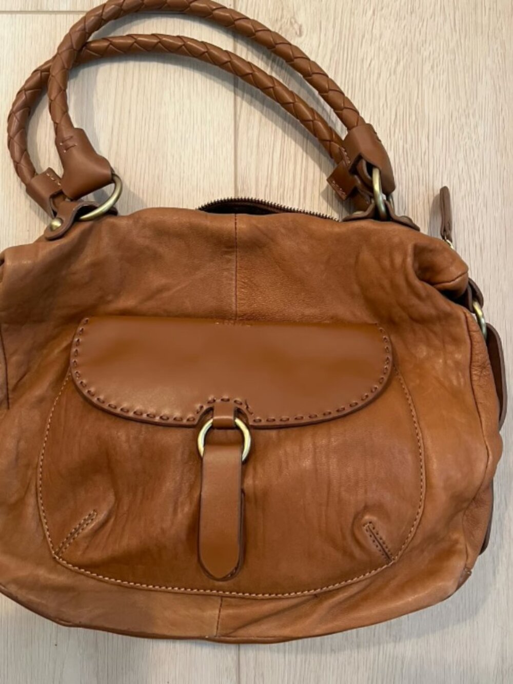 Desmo tan leather bag Vintage